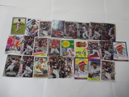 Lot of 25 Juan Soto Washington Nationals MLB Baseball Cards