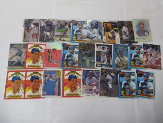 WOW 25 Count Lot of Ken Griffey Jr. MLB Baseball Cards from Collection