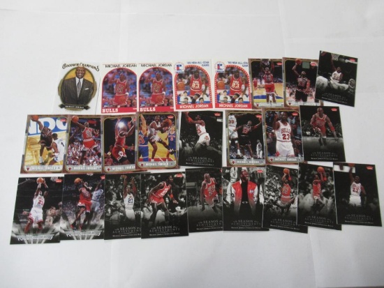 25 Count Lot of Michael Jordan NBA Basketball Cards from Estate