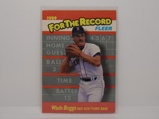 Wade Boggs Fleer For The Record #1