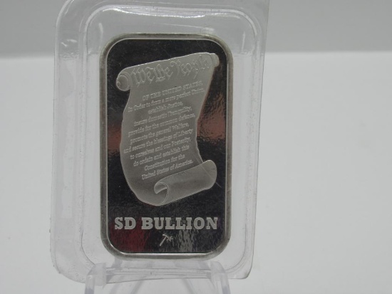 1 oz Silver Bar We The People SD Bullion .999 Fine