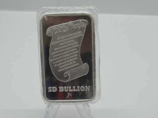 5 oz Silver Bar We The People .999 Fine