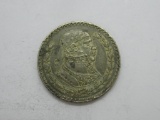 Vintage Mexico Silver 1957 Peso Round