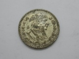 Vintage Mexico Silver 1962 Peso Round