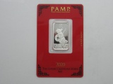 Pamp Suisse 10 Gram Silver Bar Year of the Rat .999
