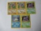 5 Count Lot of Vintage Pokemon Holo Holofoil Trading Cards