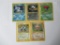 5 Count Lot of Vintage Pokemon Holo Holofoil Trading Cards