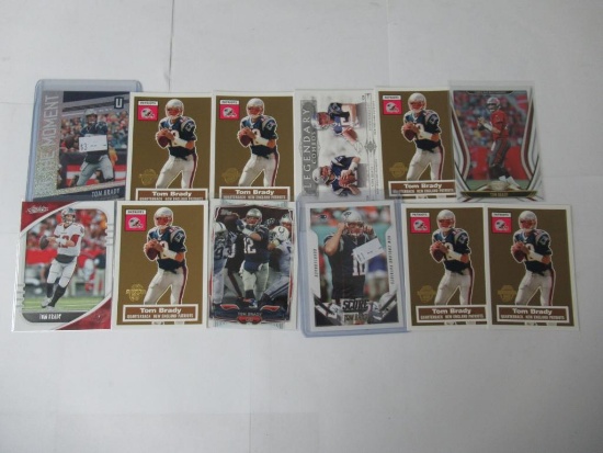 Lot of 12 Tom Brady NFL Football Cards