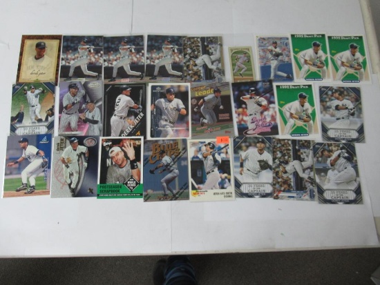 Lot of 25 Derek Jeter MLB Baseball Cards