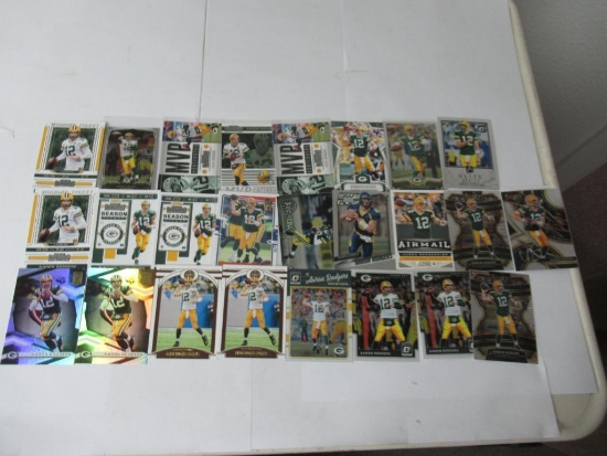 Lot of 25 Aaron Rodgers NFL Football Cards