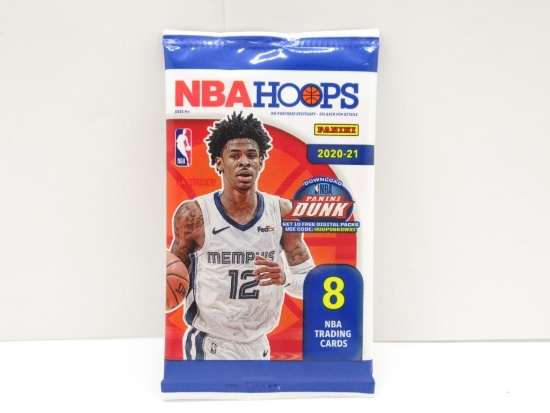 Factory Sealed 2020-21 NBA Hoops 8 Basketball Card Pack