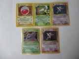 5 Count Lot of Vintage Pokemon Holo Holofoil Trading Cards