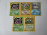 5 Count Lot of Vintage Pokemon Holo Holofoil Trading Cards