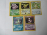 5 Count Lot of Vintage Pokemon Holo Holofoil Trading Cards