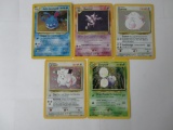 5 Count Lot of Vintage Pokemon Holo Holofoil Trading Cards