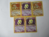 5 Count Lot of Vintage Pokemon Holo Holofoil Trading Cards