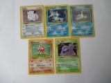 5 Count Lot of Vintage Pokemon Holo Holofoil Trading Cards