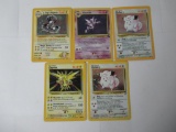 5 Count Lot of Vintage Pokemon Holo Holofoil Trading Cards