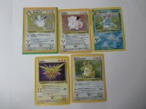 5 Count Lot of Vintage Pokemon Holo Holofoil Trading Cards