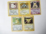 5 Count Lot of Vintage Pokemon Holo Holofoil Trading Cards