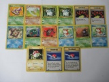 Lot of 15 ALL 1st Edition Vintage Pokemon Trading Cards