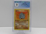 CGC Mint 9 - Jungle 1st Edition Pokemon Card - Rhyhorn 61/64