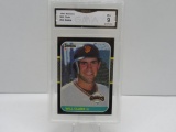 GMA GRADED 1987 DONRUSS ROOKIE WILL CLARK #66 - MINT 9