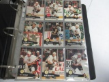 Binder of hockey cards