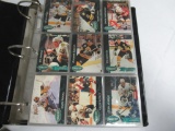 Binder of hockey cards