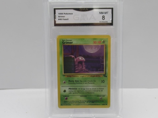 GMA GRADED 1999 POKEMON FOSSIL GRIMER #48 - NM MT 8