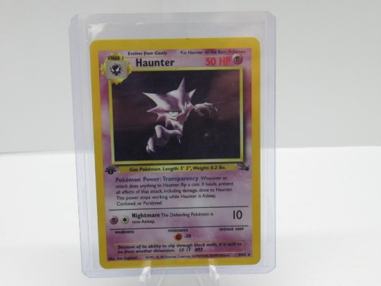 1999 Pokemon Fossil 1st Edition HOLO RARE Haunter #6 Trading Card