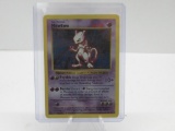 1999 Pokemon SHADOWLESS HOLO RARE MEWTWO Trading Card 10/102