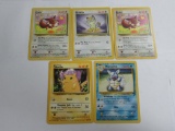 5 Count Lot of Vintage STARTER Pokemon Trading Cards