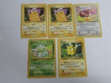 5 Count Lot of Vintage STARTER Pokemon Trading Cards