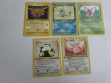 5 Count Lot of 1st Edition RARE Black Star Vintage Pokemon Cards