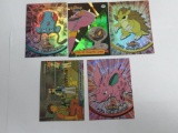 Lot of 5 VINTAGE Pokemon Holofoil Trading Cards