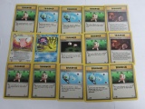 Lot of 15 ALL 1st Edition VINTAGE Pokemon Trading Cards