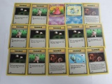 Lot of 15 ALL 1st Edition VINTAGE Pokemon Trading Cards