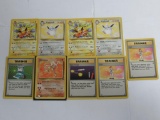 9 Count Lot of all VINTAGE Pokemon Trading Cards