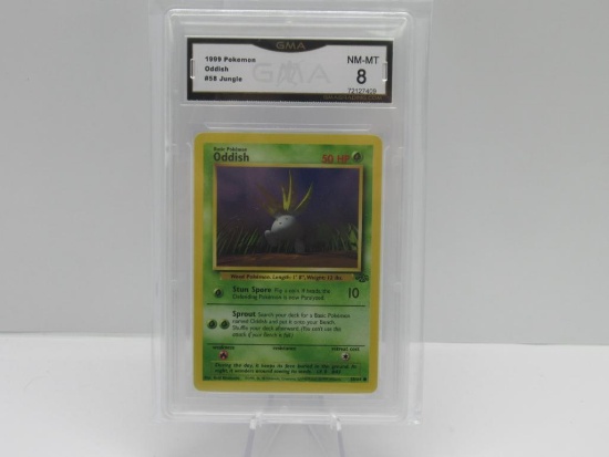 GMA GRADED 1999 POKEMON JUNGLE ODDISH #58 - NM MT 8