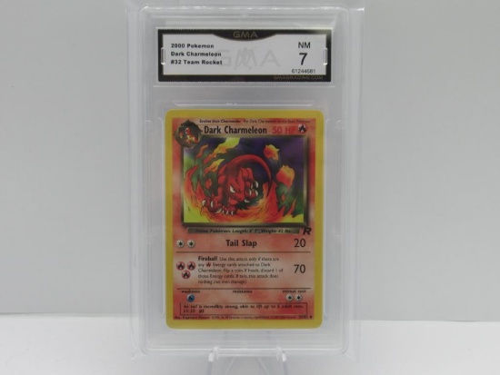 GMA GRADED 2000 POKEMON TEAM ROCKET DARK CHAMELEON #32 - NM 7