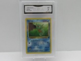 GMA GRADED 1999 POKEMON FOSSIL HORSEA #49 - NM 7