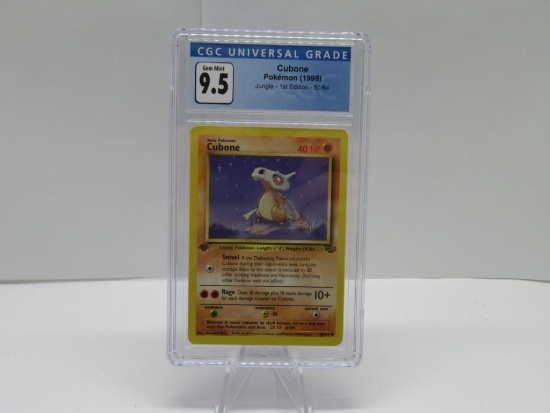 CGC GEM MINT 9.5 - Jungle 1st Edition Pokemon Card - Cubone 50/64