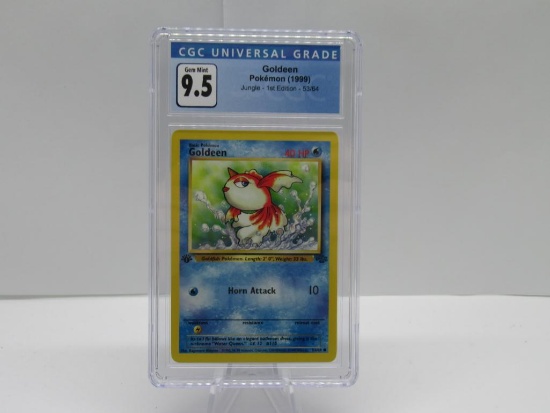 CGC GEM MINT 9.5 - Jungle 1st Edition Pokemon Card - Goldeen 53/64