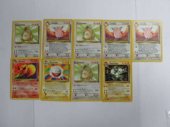 9 Count Lot of VINTAGE RARE Pokemon Trading Cards