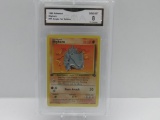 GMA GRADED 1999 POKEMON JUNGLE 1ST EDITION RHYHORN #61 - NM MT 8