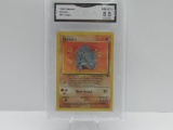 GMA GRADED 1999 POKEMON JUNGLE RHYHORN #61 - NM MT+ 8.5