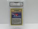 GMA GRADED 1999 POKEMON JUNGLE TRAINER 1ST EDITION POKE BALL #64 - NM MT+ 8.5