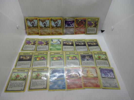 Lot of Vintage Pokemon Trading Cards from Collection