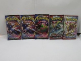 LOT of 5 Factory Sealed Pokemon 10 Card Booster Packs